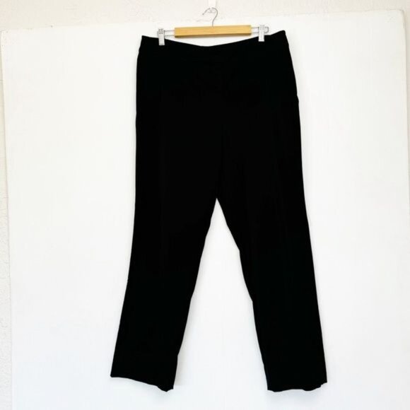 Eileen Fisher Pants - Eileen Fisher black TENCEL stretch Pants side zip Large